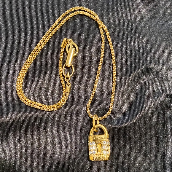 Givenchy Crystal Padlock Pendant